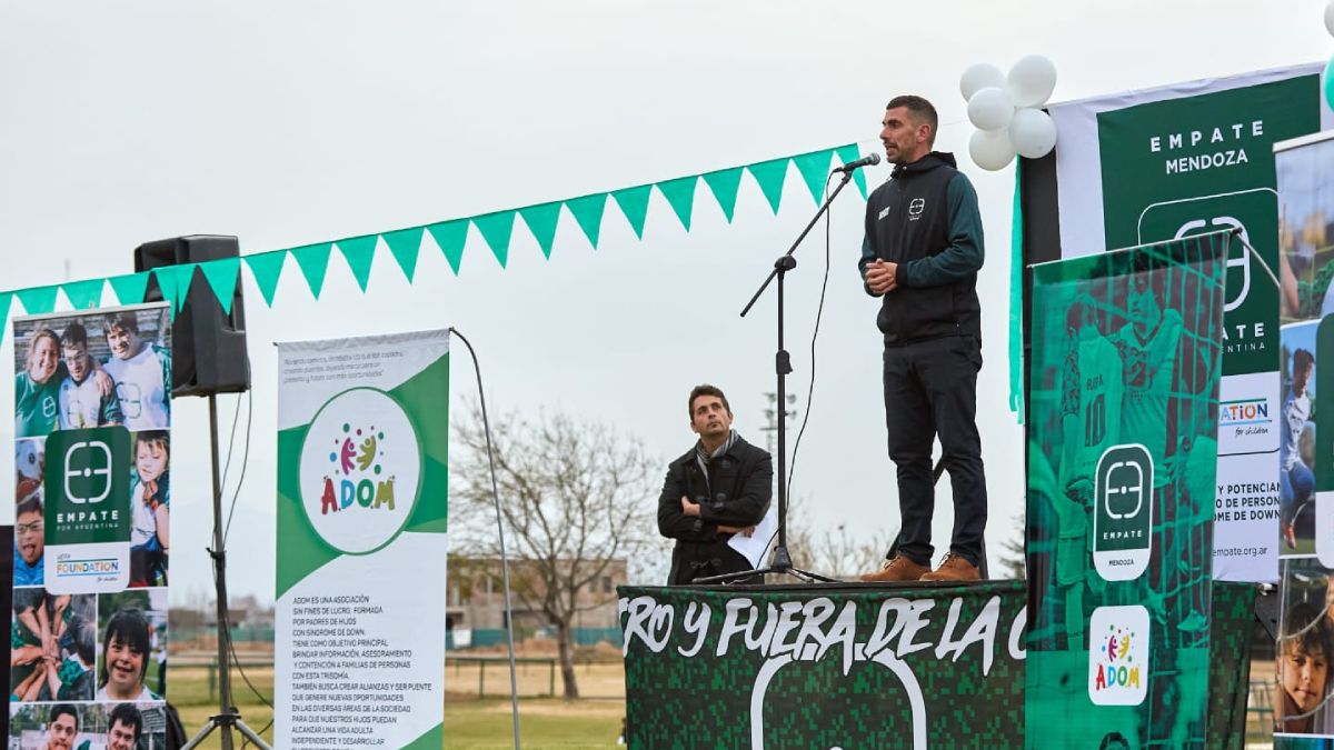 Germán Laborda. Este es el cordobés que creó la Fundación Empate Argentina, en su provincia natal, y que ya llevó a extenderla a Mendoza, y luego a Tucumán y Buenos Aires.