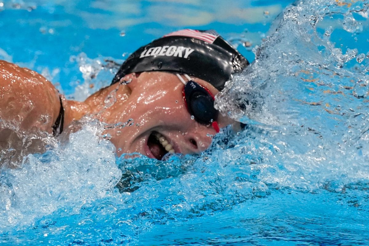 Katie Ledecky ganó los 800m. libre por tercera vez seguida.