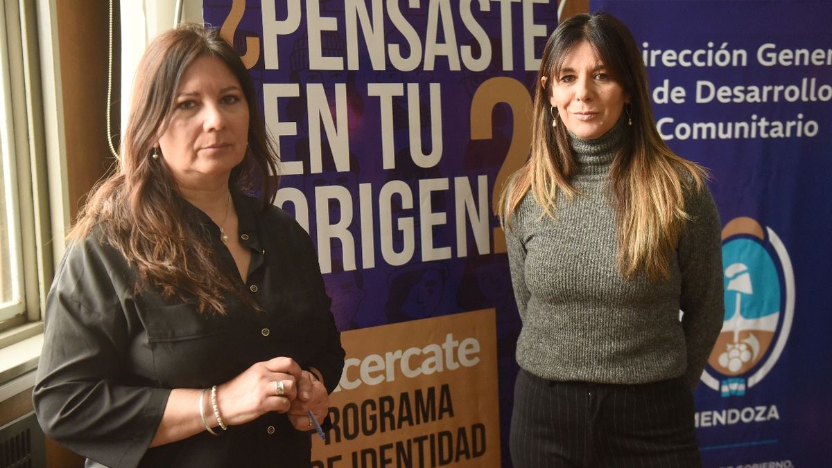 Sonia Fiochetta y Fernanda Dutra, trabajadoras sociales del programa Identidad Biológica Mendoza.&nbsp;