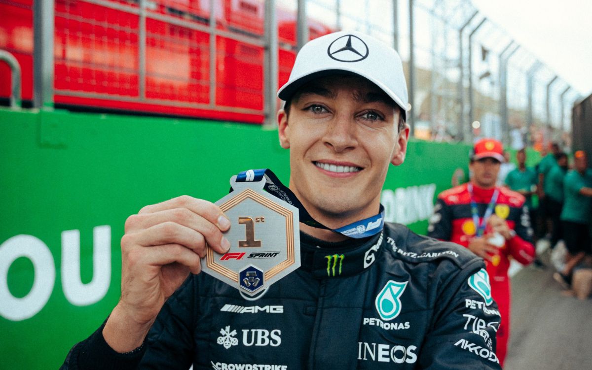 Fórmula 1: George Russell, con Mercedes, largará adelante en Brasil