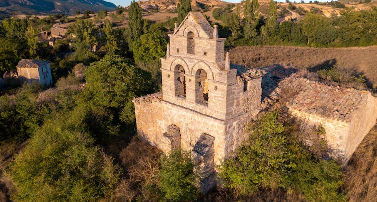 Una postal del pueblo que busca nuevas familias para renacer. Foto: Ayuntamiento de Abajas&nbsp;