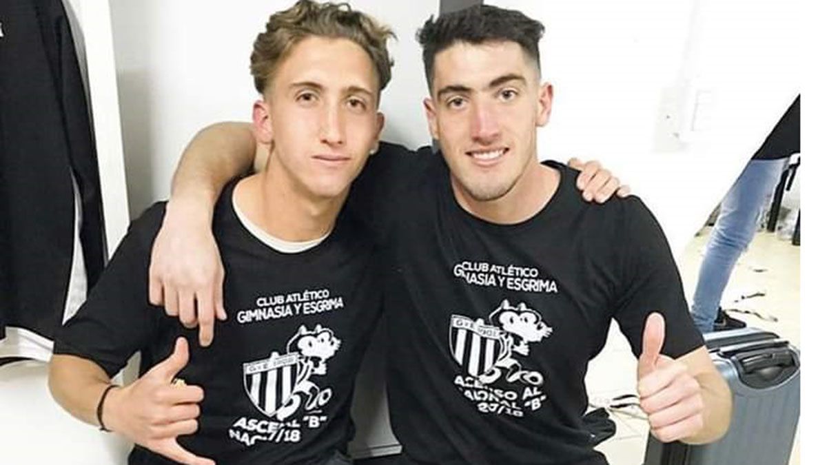 Tadeo y Tomás Marchiori estuvieron juntos en Gimnasia y Esgrima.