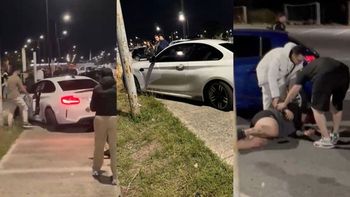 Terrible accidente en una picada ilegal: un BMW fuera de control atropelló brutalmente a un chico de 22 años