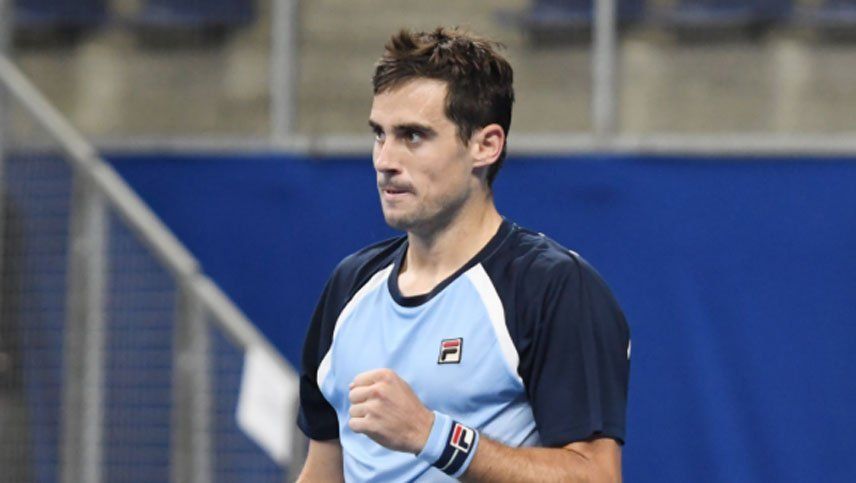 Guido Pella avanzó en tres sets a la segunda ronda del ATP 250 de Amberes