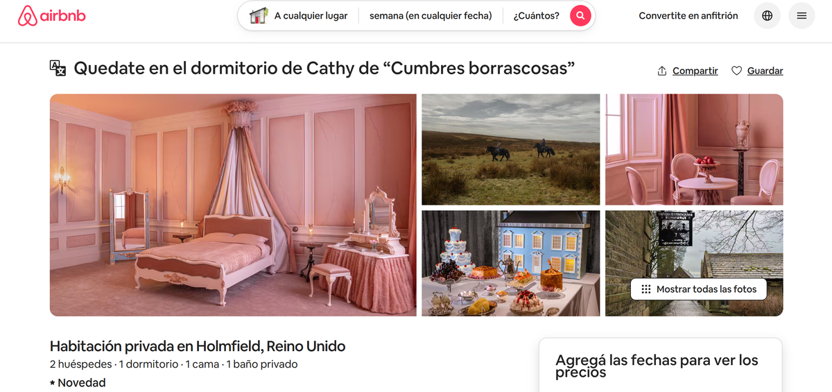 La propuesta recrea con minuciosidad la alcoba victoriana de Cathy Earnshaw. La propuesta recrea con minuciosidad la alcoba victoriana de Cathy Earnshaw. 