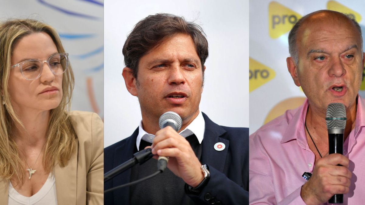 Axel Kiciloff va por la reelección en la provincia de Buenos Aires. Sus contrincantes son Carolina Píparo (LLA) y Néstor Grindetti (JxC). Los más de 13 millones de votantes bonaerenses representan el 37% del padrón nacional.