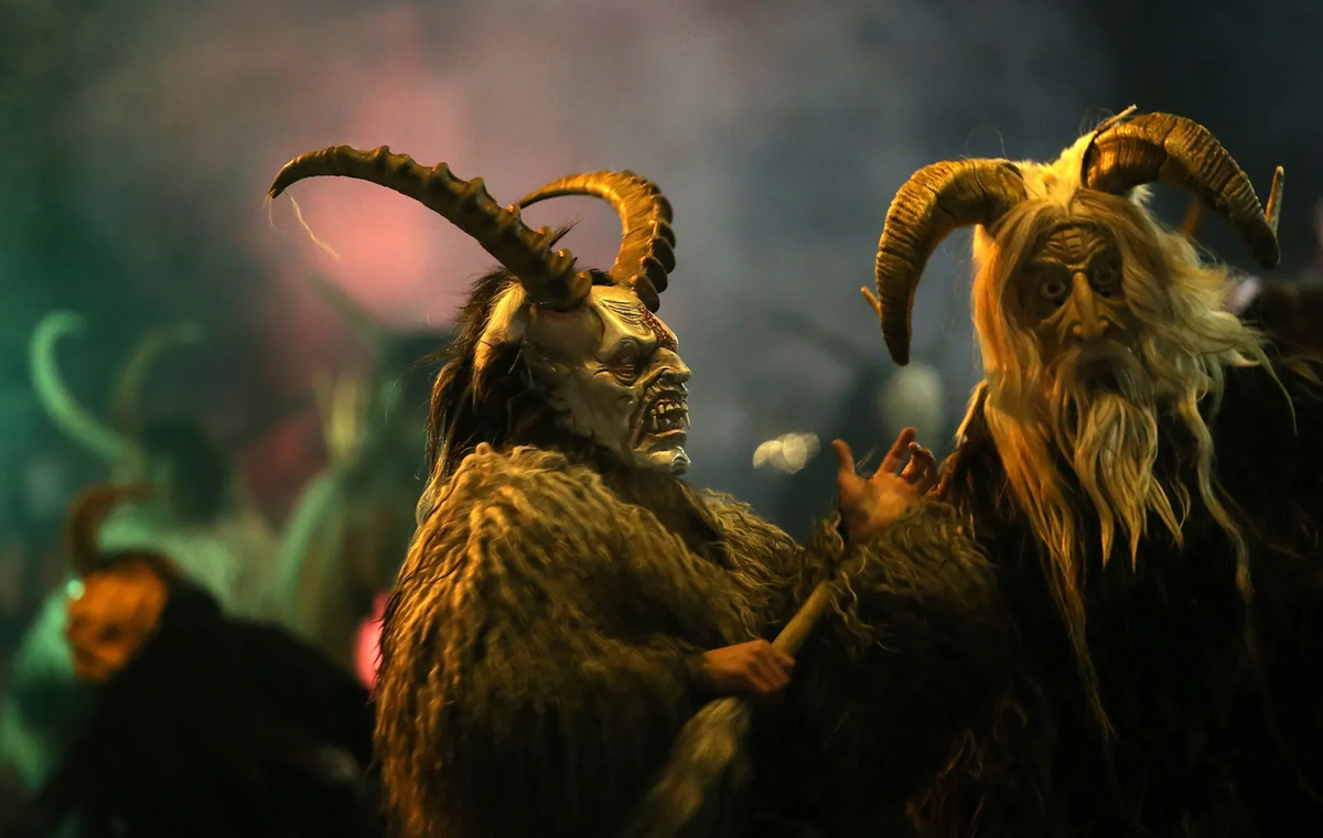 Krampus, el Pap&aacute; Noel malvado de la historia.