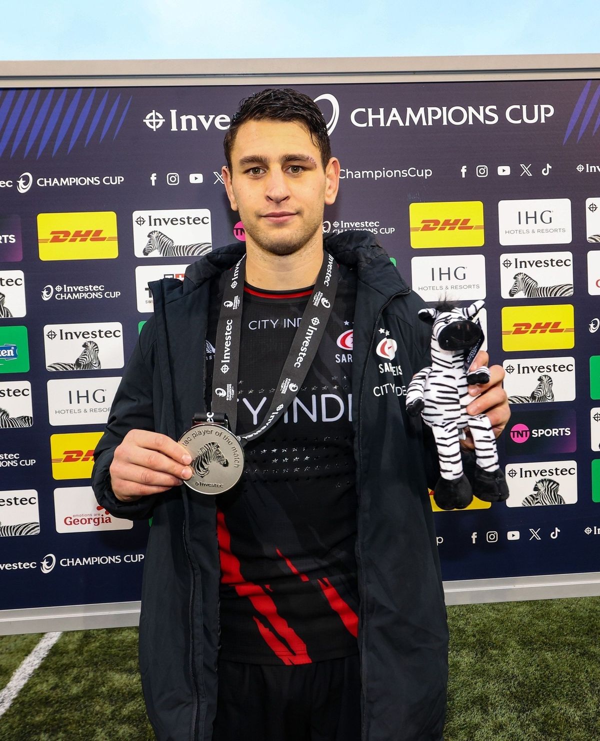 Juan Martín González, Man of the Match en Saracens por la Champions Cup Juan Martín González, Man of the Match en Saracens por la Champions Cup