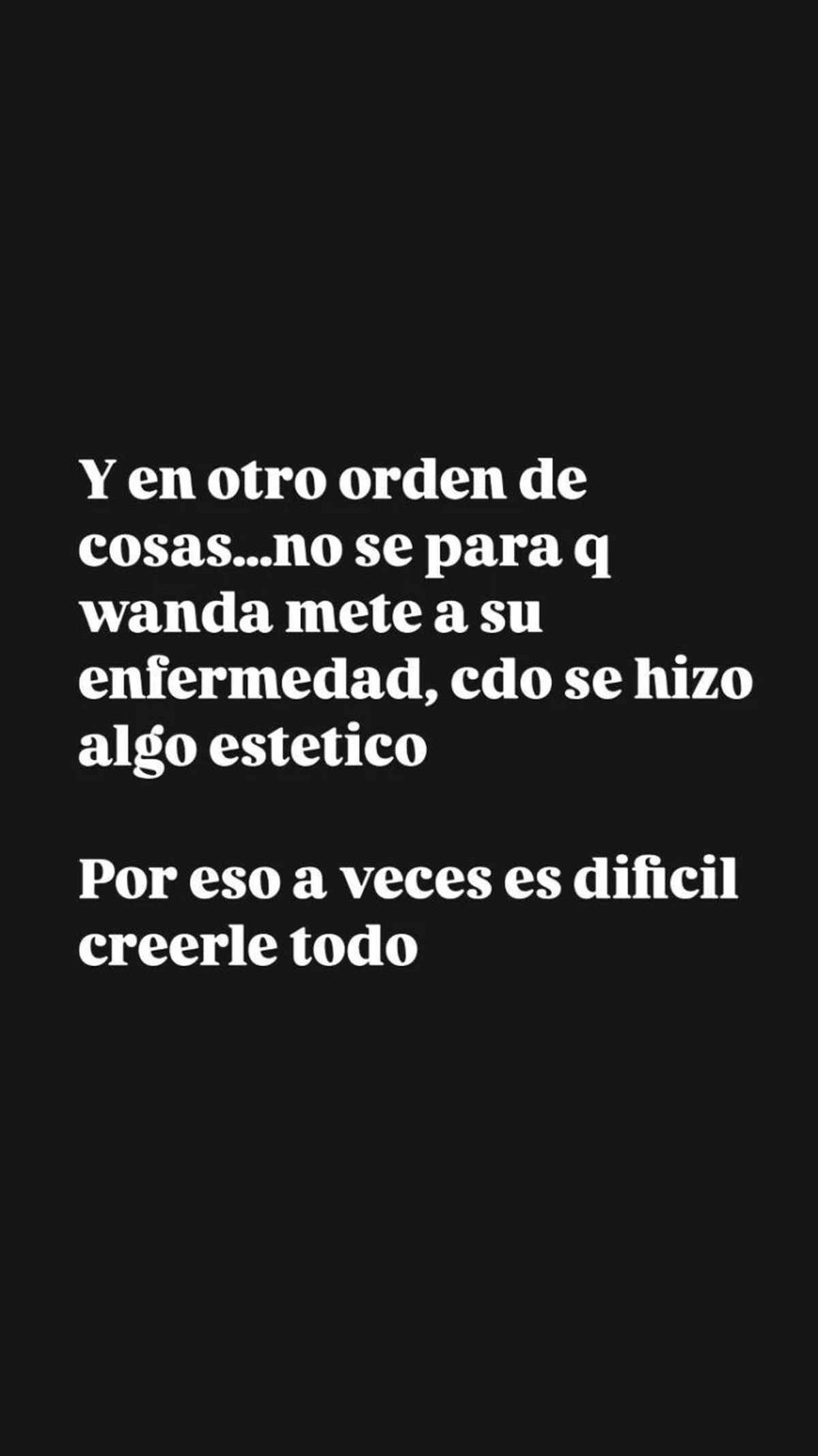 ¡Se supo! La operación de Wanda Nara no fue por salud: ¡Se supo! La operación de Wanda Nara no fue por salud: