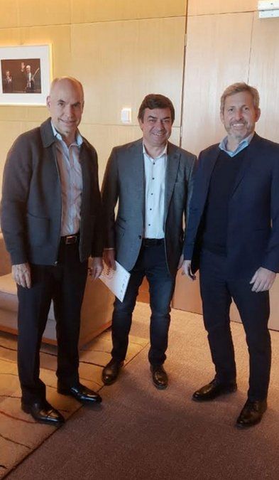 De Marchi se reunió con Frigerio y Rodríguez Larreta