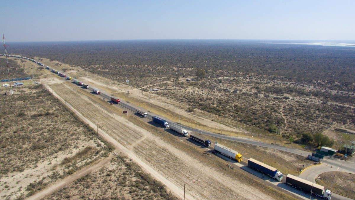 Las increíbles imágenes del corte de San Luis tomadas desde un dron. Foto: Martín Pravata