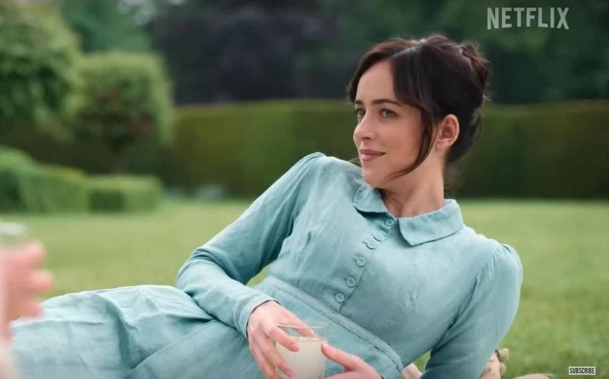 Persuasión, la película de Netflix con Dakota Johnson que tiene una historia romántica imposible de olvidar. Foto: netflix. Persuasión, la película de Netflix con Dakota Johnson que tiene una historia romántica imposible de olvidar. Foto: netflix.