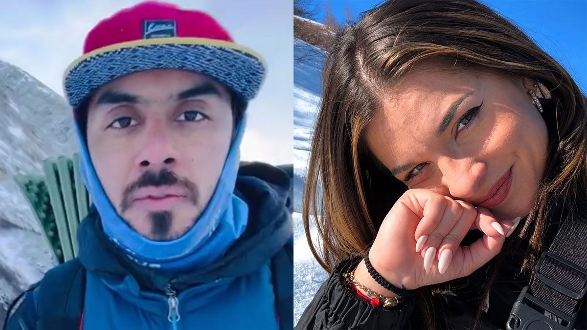 Emiliano Feidas y&nbsp; Abril Melina Marino Pereira, las personas muertas en la tragedia en un glaciar en Tierra del Fuego.