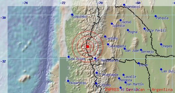Un sismo en San Juan en la frontera con Chile se sintió en Mendoza