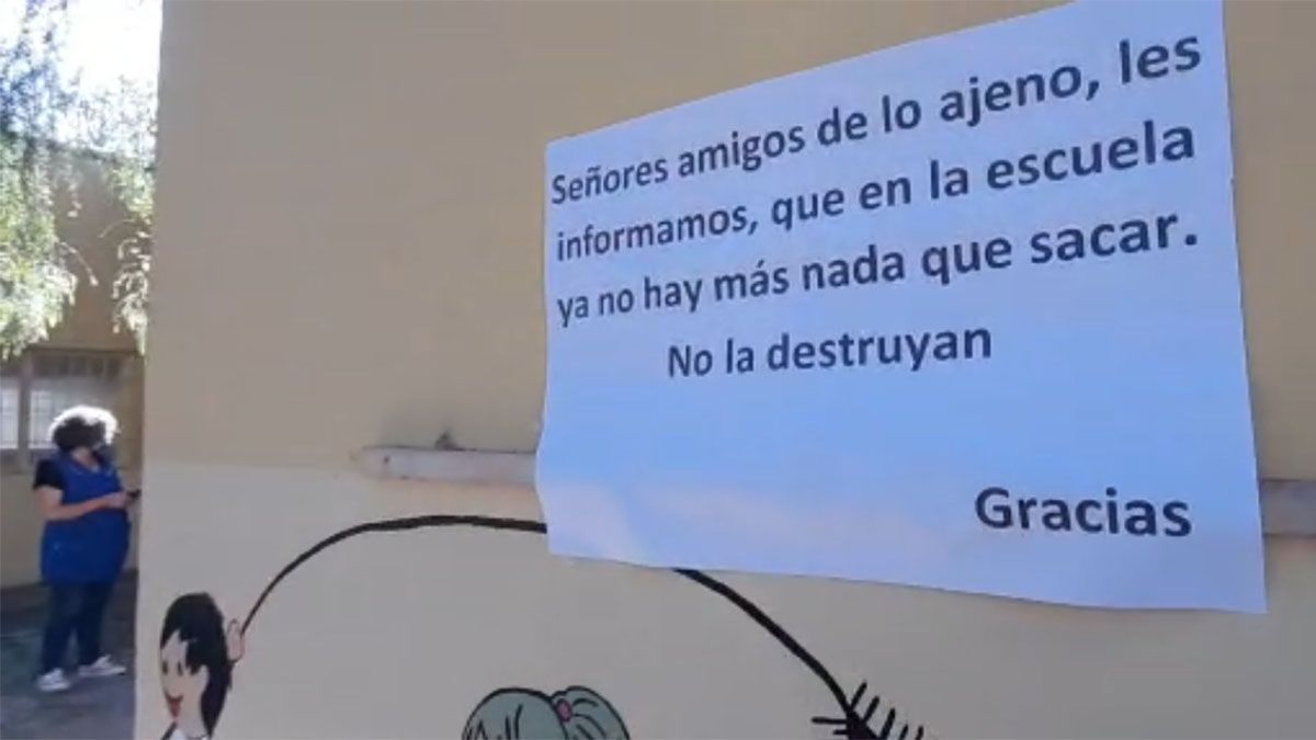 Delincuentes robaron por octava vez en la escuela Guaymaré, de Guaymallén