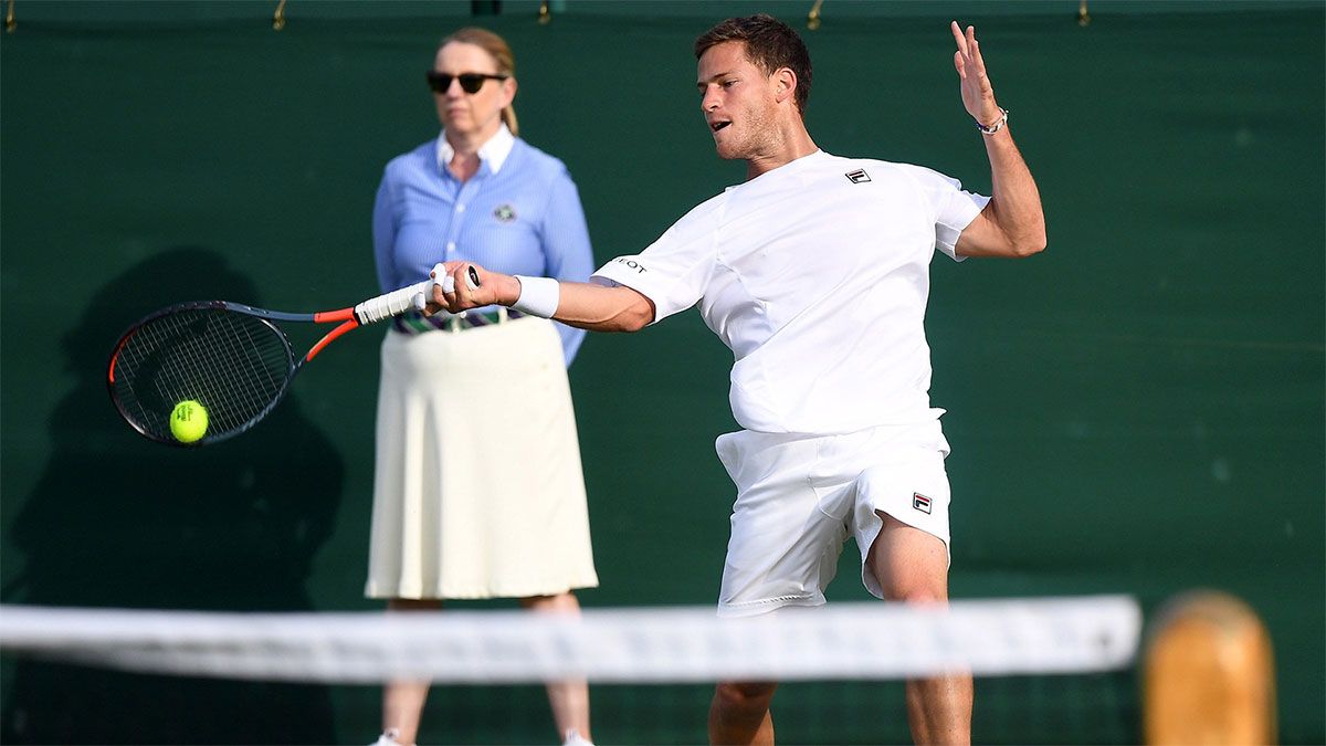 Diego Schwartzman se metió en segunda ronda de Wimbledon.
