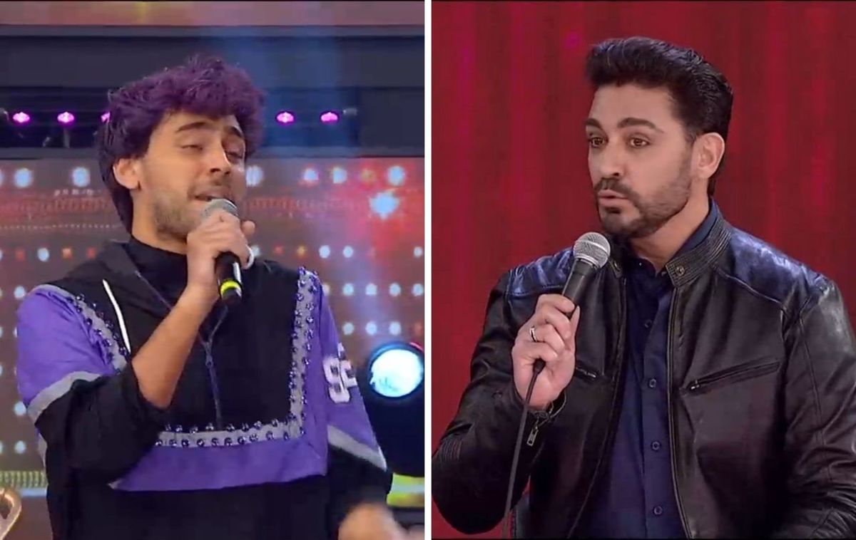 Feroz cruce entre Lizardo Ponce y Hernan Piquín.