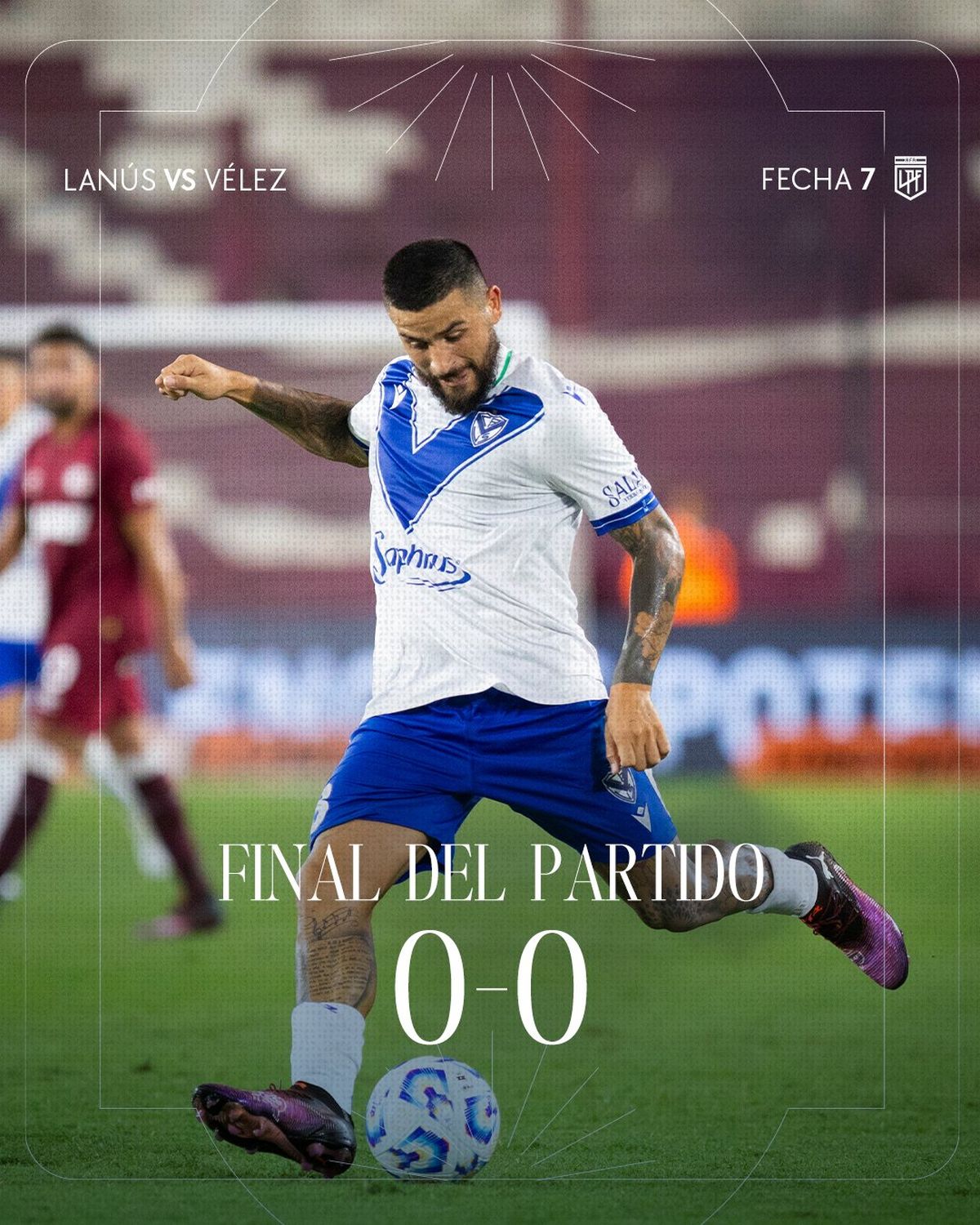 Vélez empató sin goles ante Lanús. Vélez empató sin goles ante Lanús.