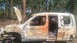 Confirmaron que la camioneta incendiada es de los concordienses desaparecidos