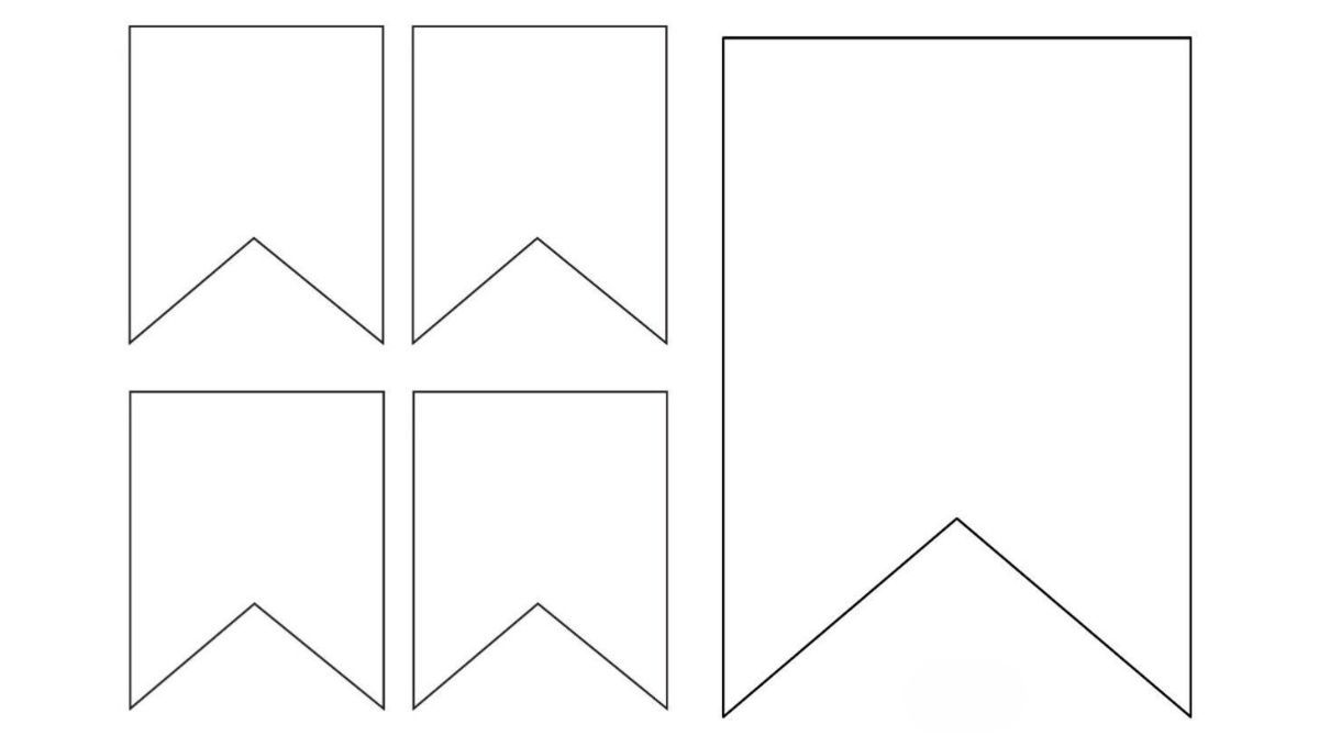 Moldes y formas para hacer los banderines. Moldes y formas para hacer los banderines. 