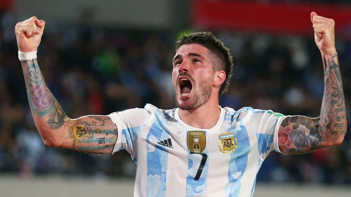 Rodrigo De Paul estará en el Mundial Qatar 2022 con la Selección argentina.