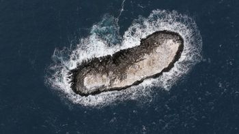 Un hallazgo fortuito en la Antártida reveló una isla desconocida en medio del mar