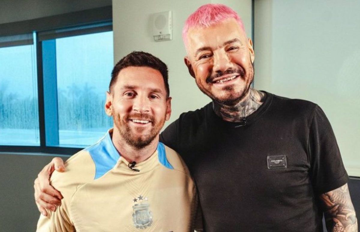 Messi recibió a Tinelli en Estados Unidos.