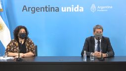 Carla Vizzotti y Matías Lammens anunciaron la vuelta del público a las canchas, además de otras novedades relacionadas con la pandemia.