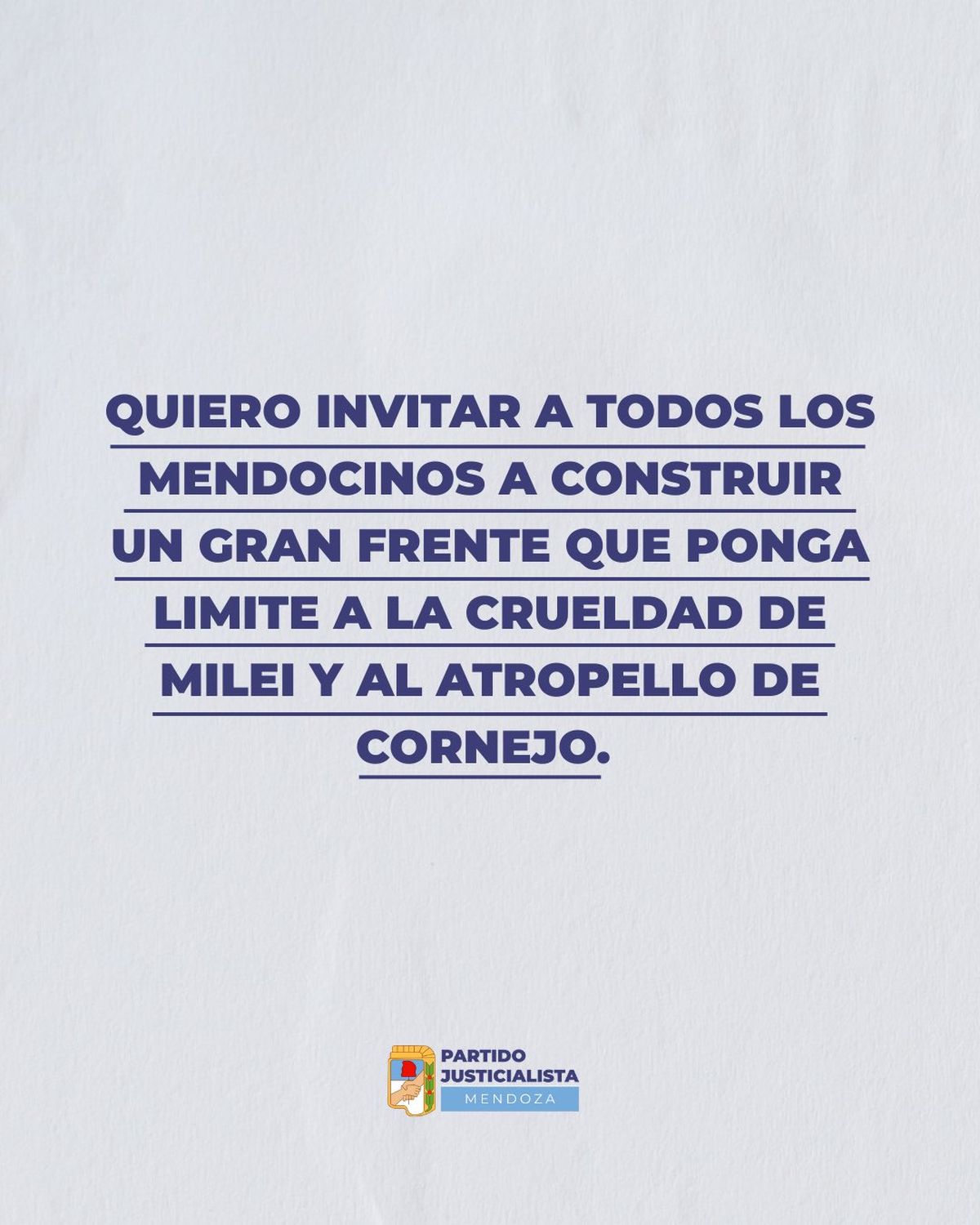 Parte del comunicado que el presidente del Partido Justicialista, Emir Félix, emitió en redes sociales. Parte del comunicado que el presidente del Partido Justicialista, Emir Félix, emitió en redes sociales.