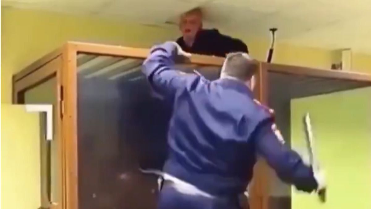 La insólita fuga que intentó el asesino delante de todos.