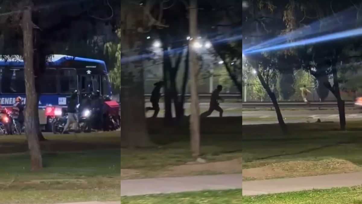 El robo y posterior accidente quedó filmado por testigos.