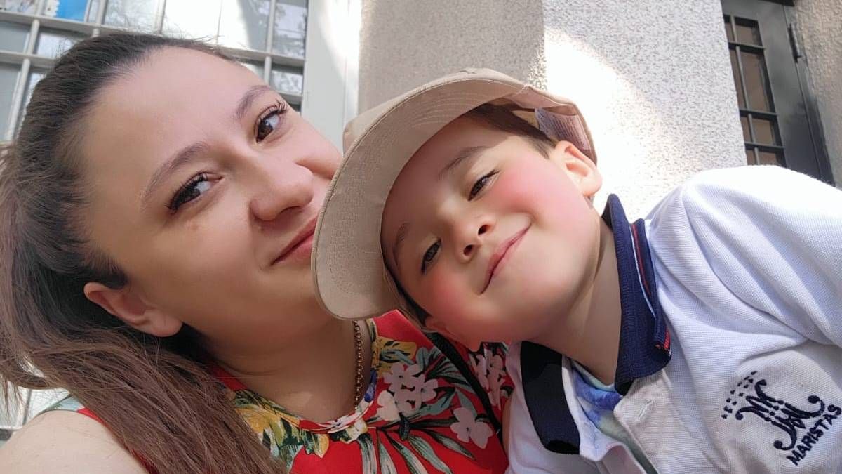 Apolo y su mamá Luciana. La pandemia quedó atrás. Apolo y su mamá Luciana. La pandemia quedó atrás.