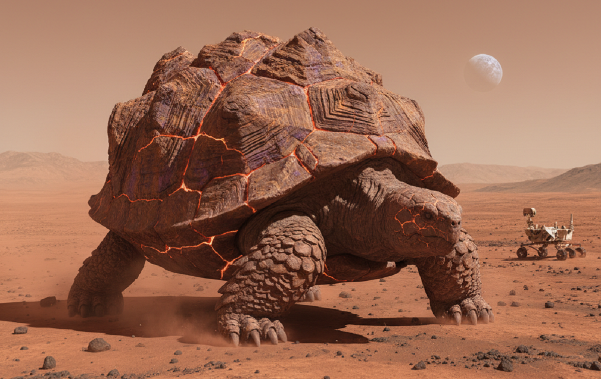 El Rover Curiosity realizó el descubrimiento más curioso en Marte. Imagen ilustrativa generada por inteligencia irtificial.