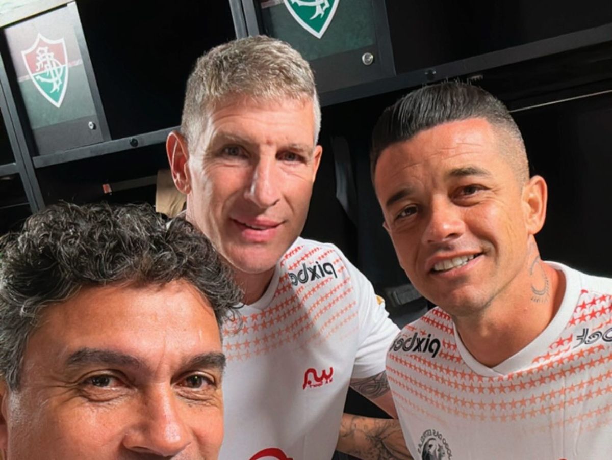 Palermo y DAlessandro jugaron juntos en el Maracaná