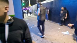 Daniel Orozco pescado por el periodista de Nihuil Federico Zalazar en los festejos de Sergio Massa.
