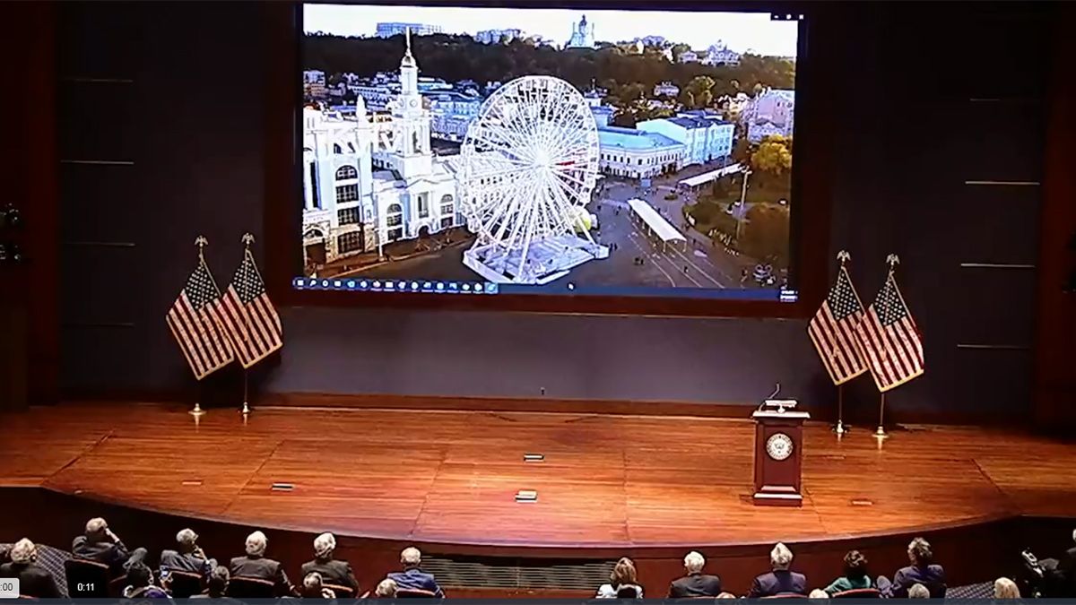 Imagen del video que difundió el presidente Volodimir Zelenski ante el Congreso de Estados Unidos sobre la guerra Rusia - Ucrania.