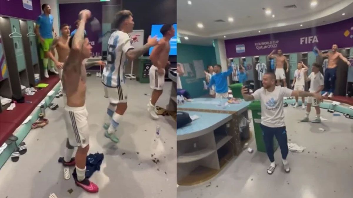 La Selección argentina festejó a lo grande.