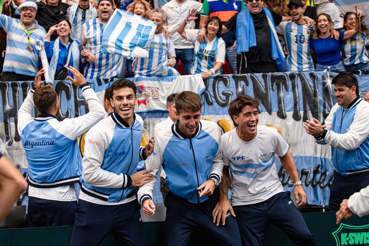Argentina celebró en Países Bajos y es uno de los mejores ocho de la Copa Davis 2025.