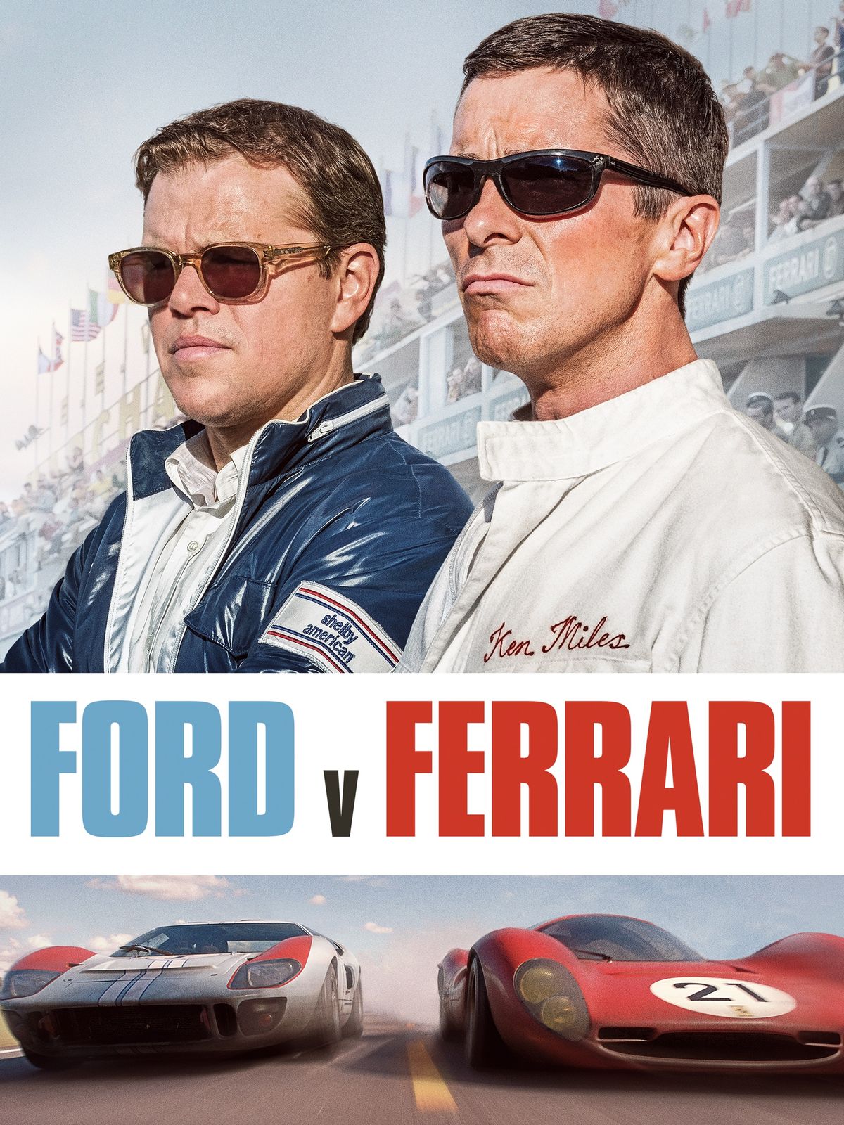 Actorazos. Matt Damon y Christian Bale se lucen con una gran pel&iacute;cula de Disney Plus, Ford vs. Ferrari.&nbsp;