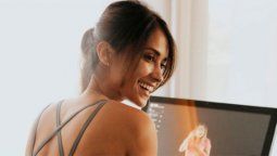 antonela roccuzzo y un look fitness que levanto suspiros