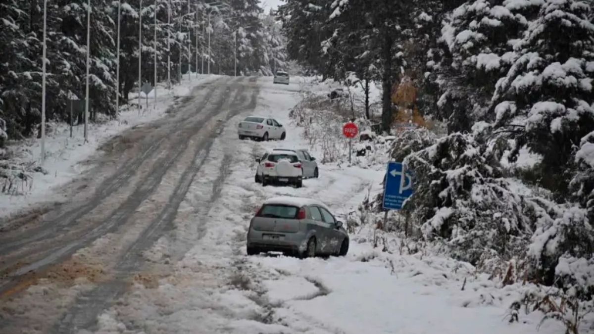 Bariloche bajo la nieve.