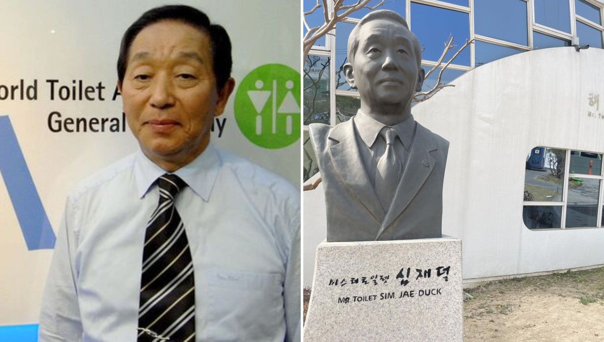 Sim Jae-duck (conocido como "Mr. Toilet"). Sim Jae-duck (conocido como "Mr. Toilet").