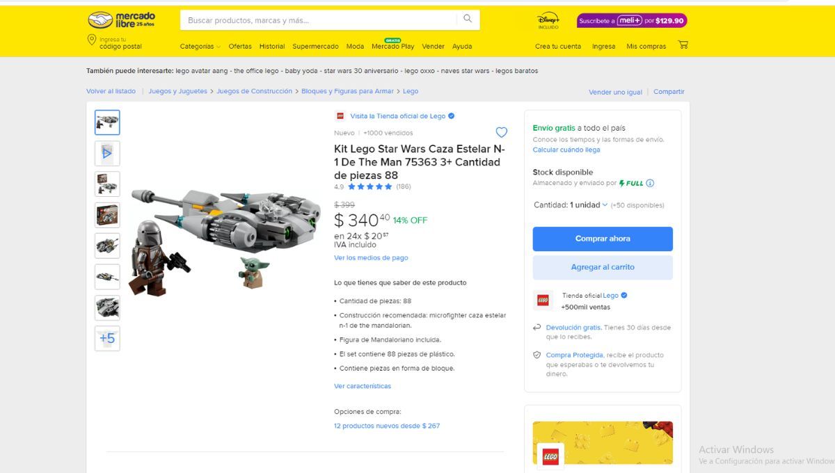 Kit Lego de Star Wars. Kit Lego de Star Wars.