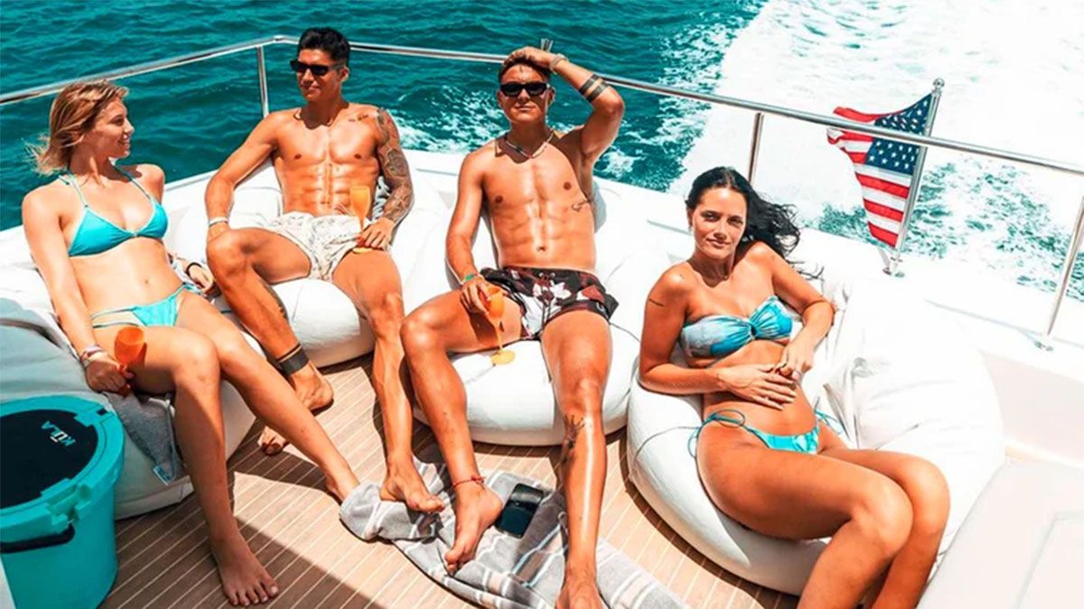 Así son las vacaciones de Paulo Dybala y Oriana Sabatini en Miami