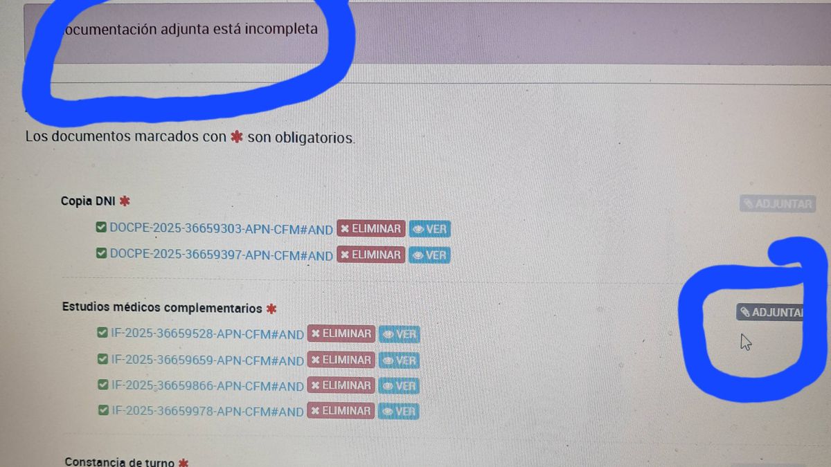 Una de las fallas que presenta la plataforma Trámites a Distancia (TAD) cuando se carga la documentación de las pensiones no contributivas por invalidez laboral. Una de las fallas que presenta la plataforma Trámites a Distancia (TAD) cuando se carga la documentación de las pensiones no contributivas por invalidez laboral.
