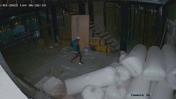 Video: el ladrón que mató a un trabajador escapaba de un intento de robo