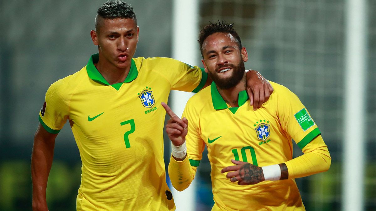 Richarlison y Neymar, figuras de la Selección de Brasil para el Mundial Qatar 2022.