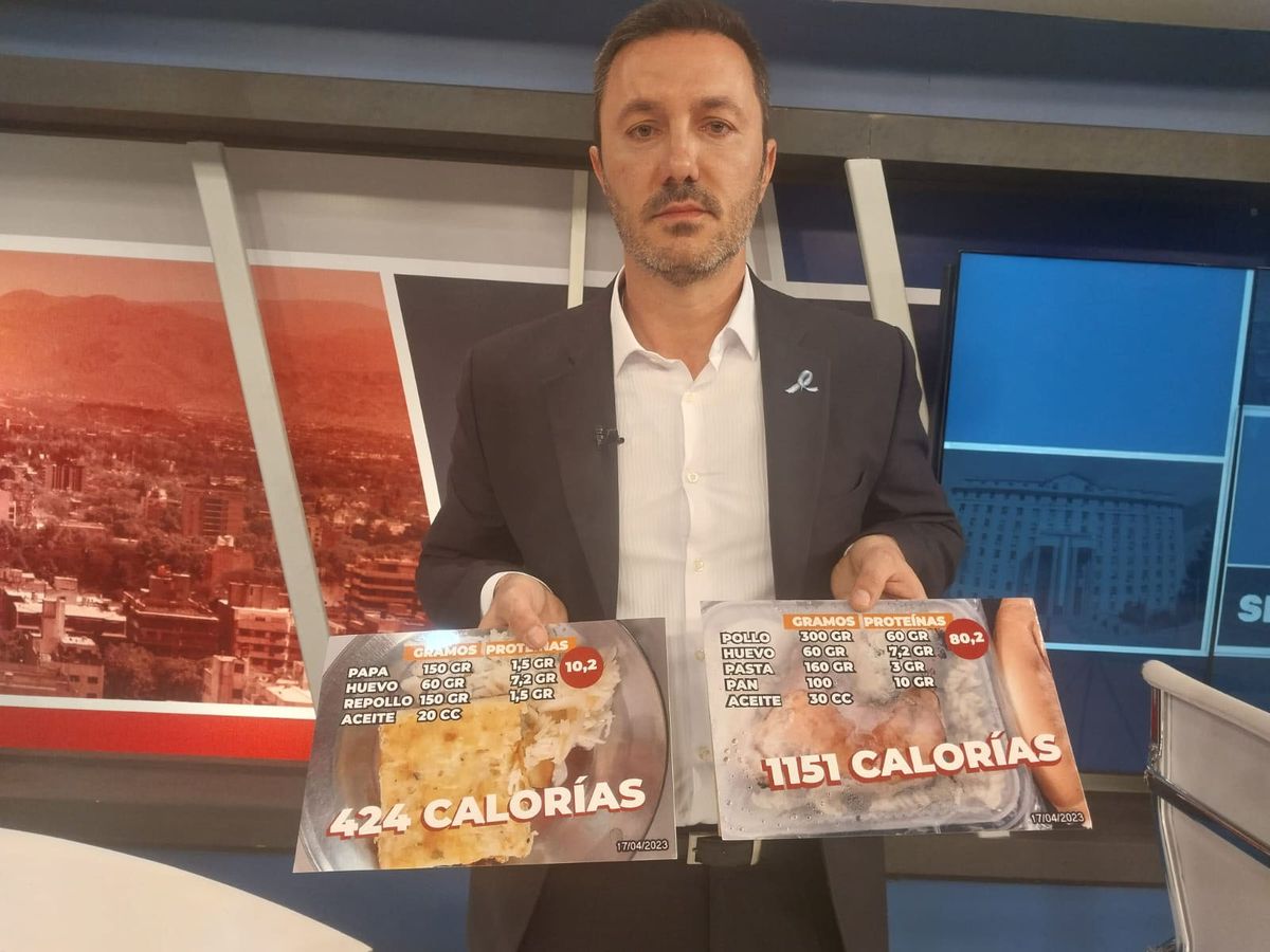 Petri reclama por la comida que les dan a los alumnos en las escuelas y lo que reciben los presos en las cárceles. Petri reclama por la comida que les dan a los alumnos en las escuelas y lo que reciben los presos en las cárceles.