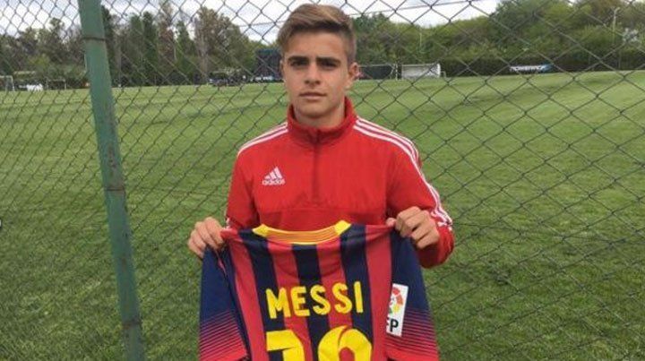 Juega en las inferiores de Newell's, tiene 14 años y su apellido es Messi