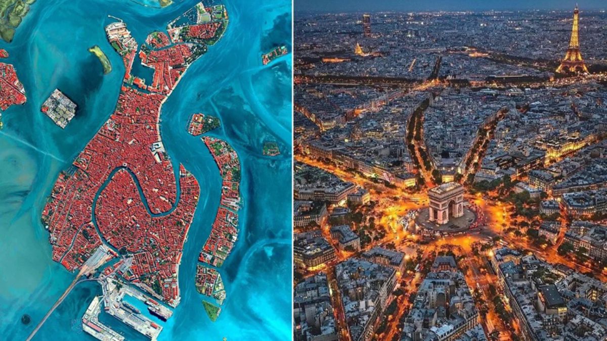 Las impactantes imágenes aéreas de las ciudades más lindas del mundo